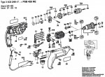 Bosch 0 603 246 476 PSB 420 RE Combi 1-Spd Electr. Drill 240 V / GB Spare Parts PSB420RE